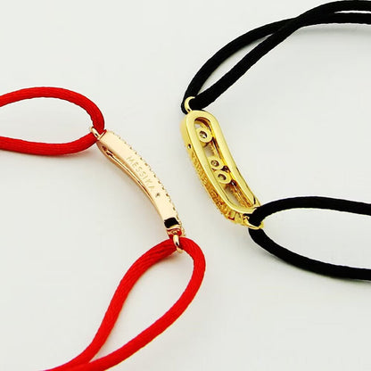 [✨Rose💎]Messika Care(s) pink cord pav茅 bracelet