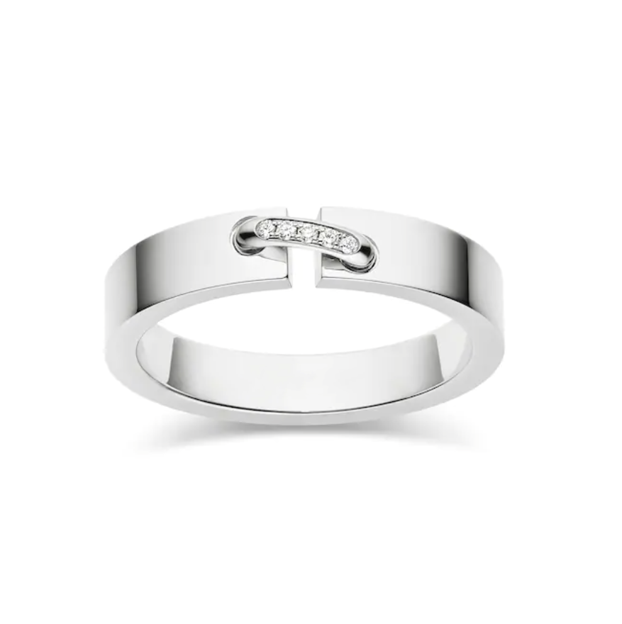 [✨Rose💎]ALLIANCE LIENS VIDENCE DIAMOND 4MM RING