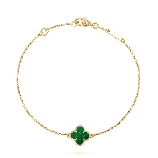 [✨Rose💎]CLOVER BRACELET MALACHITE 1 MOTIF
