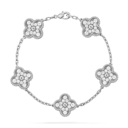 [St✨Rose💎ar Jewelry] CLOVER 5 MOTIF FULL DIAMOND BRACELET COLLECTION