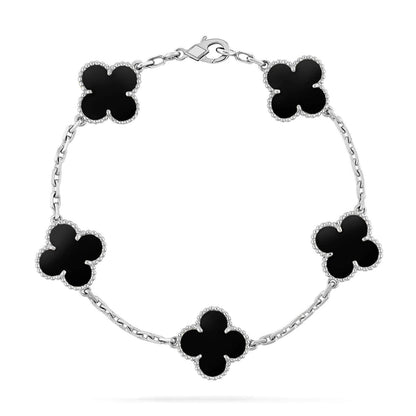 [✨Rose💎] CLOVER 5 MOTIF ONYXS BRACELET COLLECTION