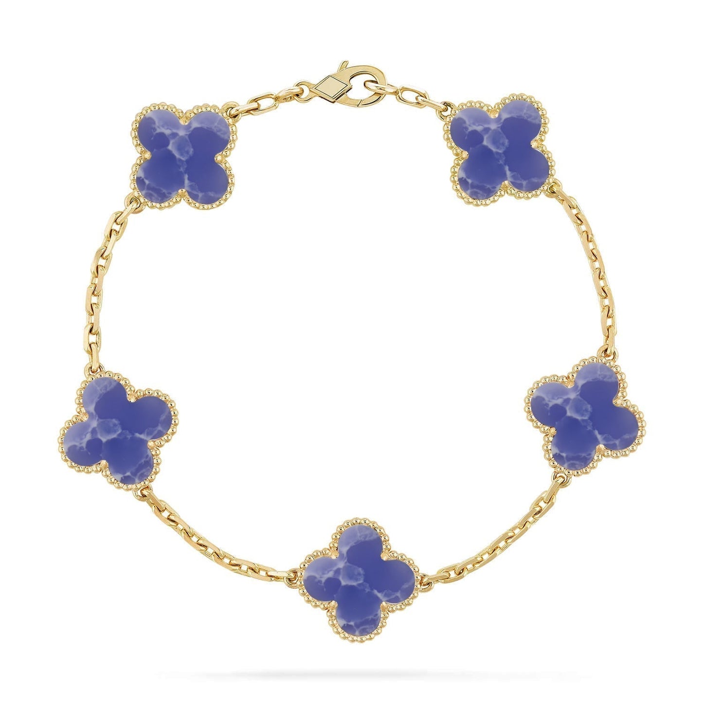 [✨Rose💎]CLOVER 5 MOTIF BLUE VEINS BRACELET COLLECTION