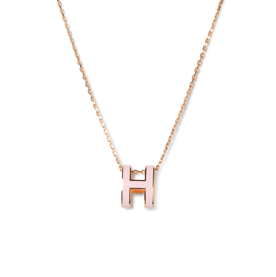 [✨Rose💎]POP H PEDANT PINK GOLD