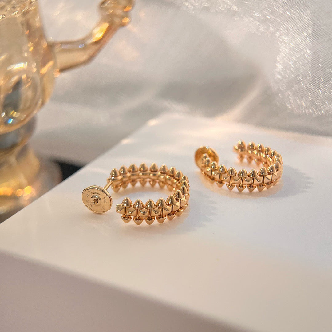 [✨Rose💎]CLASH SMALL HOOP EARRINGS