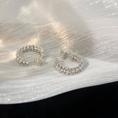 [✨Rose💎]CLASH SMALL HOOP EARRINGS