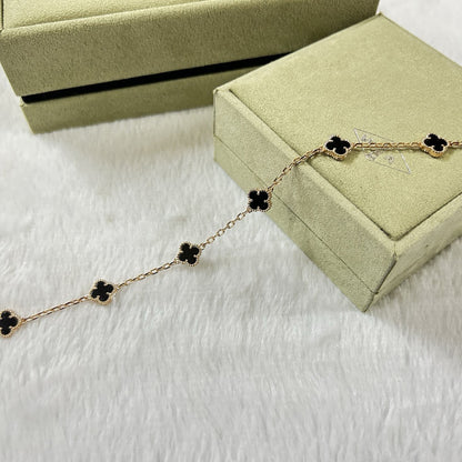 [✨Rose💎]CLOVER 6 MOTIF  ONYXS BRACELET