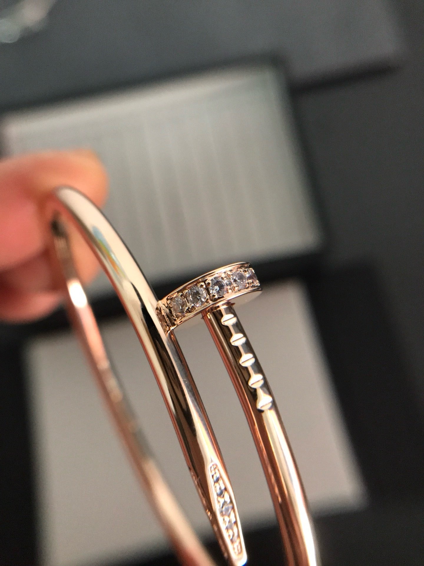 [✨Rose💎]JUSTE BRACELET 3.5MM DIAMONDS
