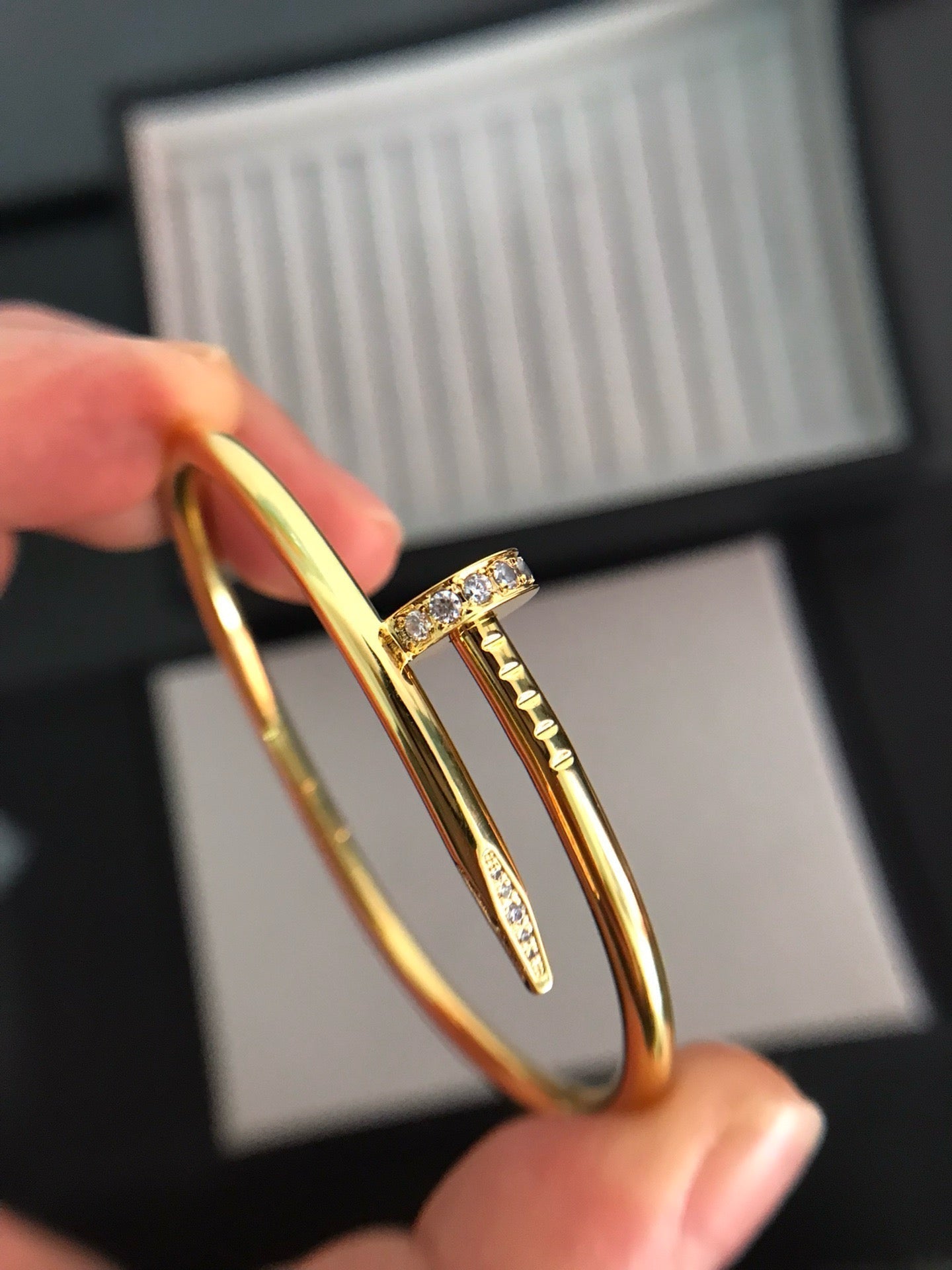 [✨Rose💎]JUSTE BRACELET 3.5MM DIAMONDS