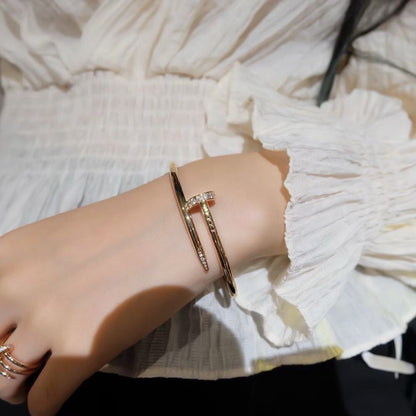 [✨Rose💎]JUSTE BRACELET 3.5MM DIAMONDS