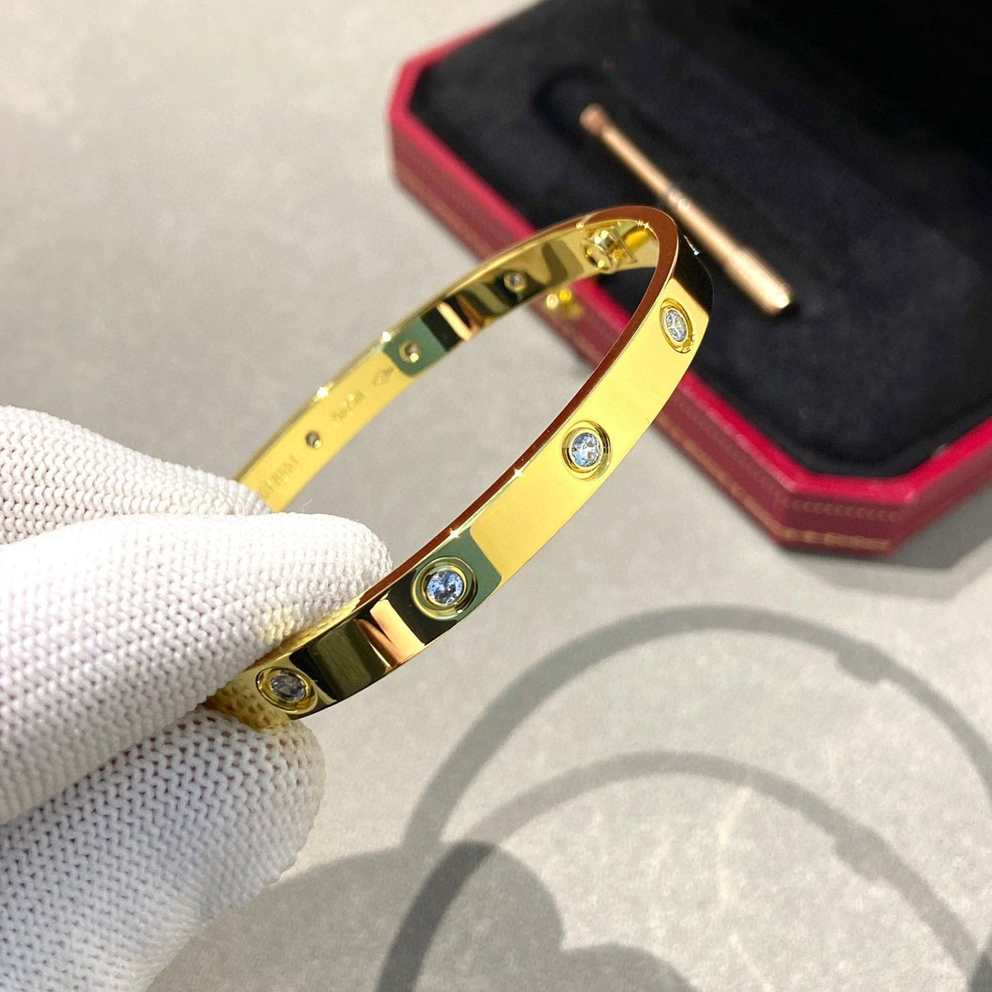 [✨Rose💎]LOVE BRACELET 6.1MM 10 DIAMONDS