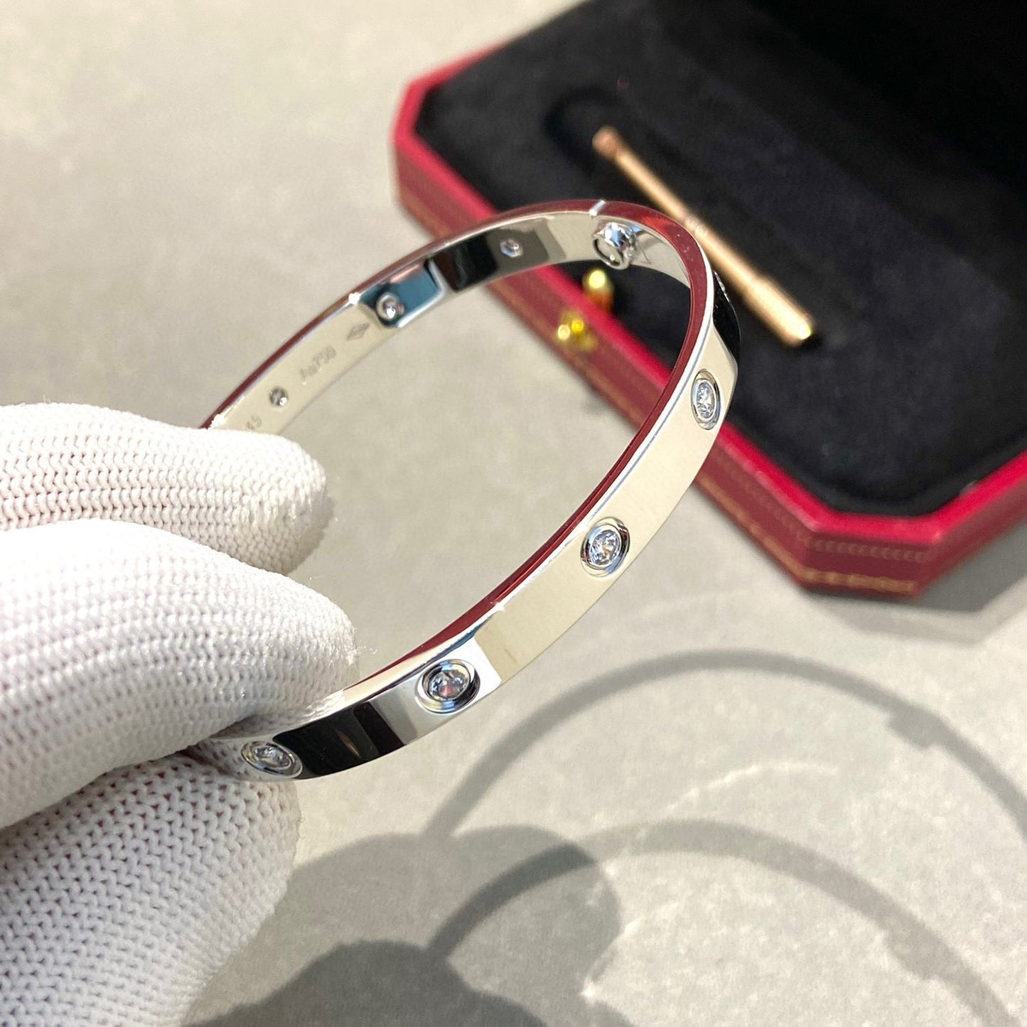 [✨Rose💎]LOVE BRACELET 6.1MM 10 DIAMONDS