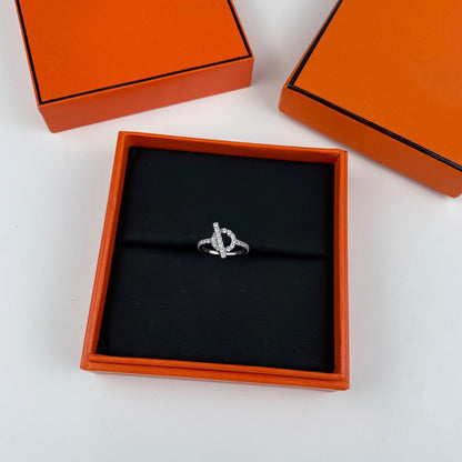 [✨Rose💎]ECHAPPEE RING SILVER DIAMOND