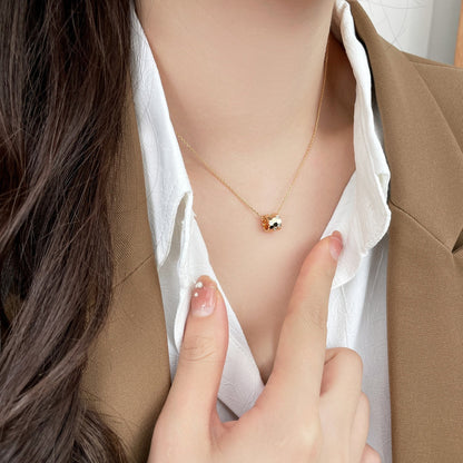 [✨Rose💎]BEE MINI PEDANT DIAMOND NECKLACE