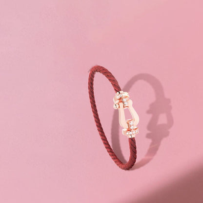 [✨Rose💎]FORCE 10 HALF DIAMOND PINK GOLD RED CORDERI LARGE AND MEDIUM MODEL