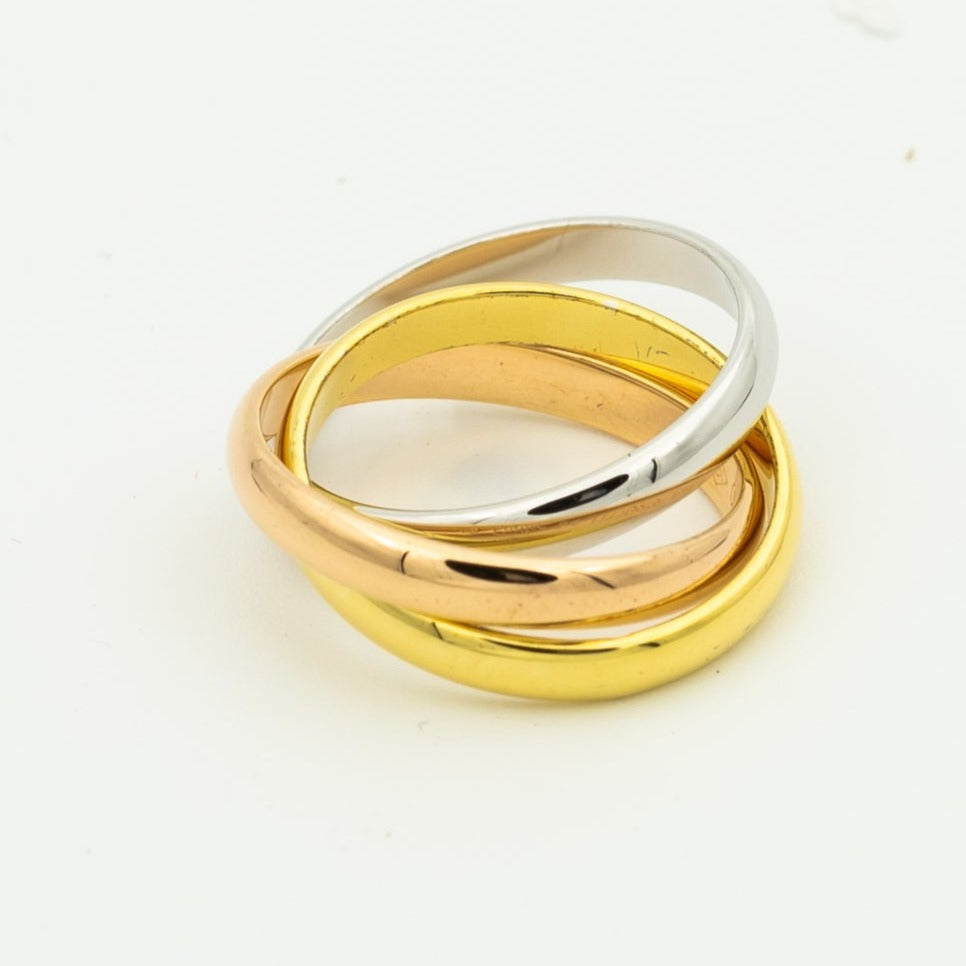 [✨Rose💎]TRINITY RING GOLD PINK GOLD SILVER