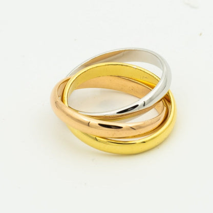 [✨Rose💎]TRINITY RING GOLD PINK GOLD SILVER