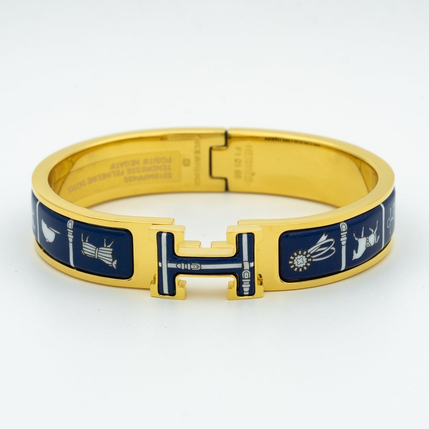 [✨Rose💎]H BRACELET BLUE CERAMIC