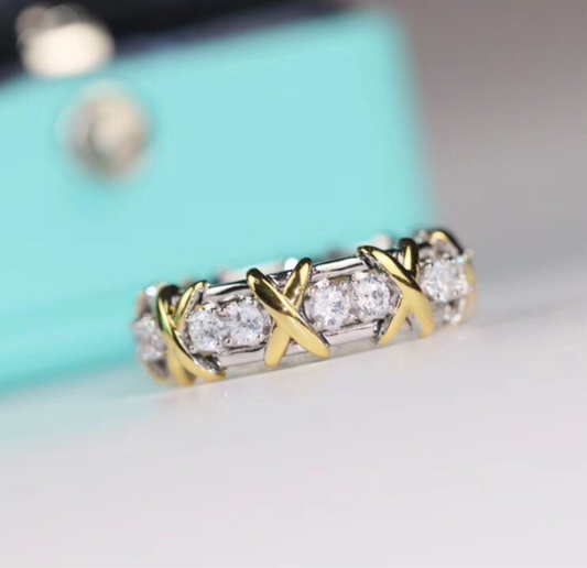 [✨Rose💎s]Classic Gold Diamond Ring