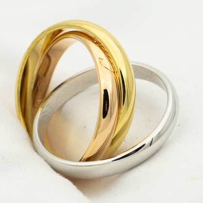 [✨Rose💎]TRINITY RING GOLD PINK GOLD SILVER