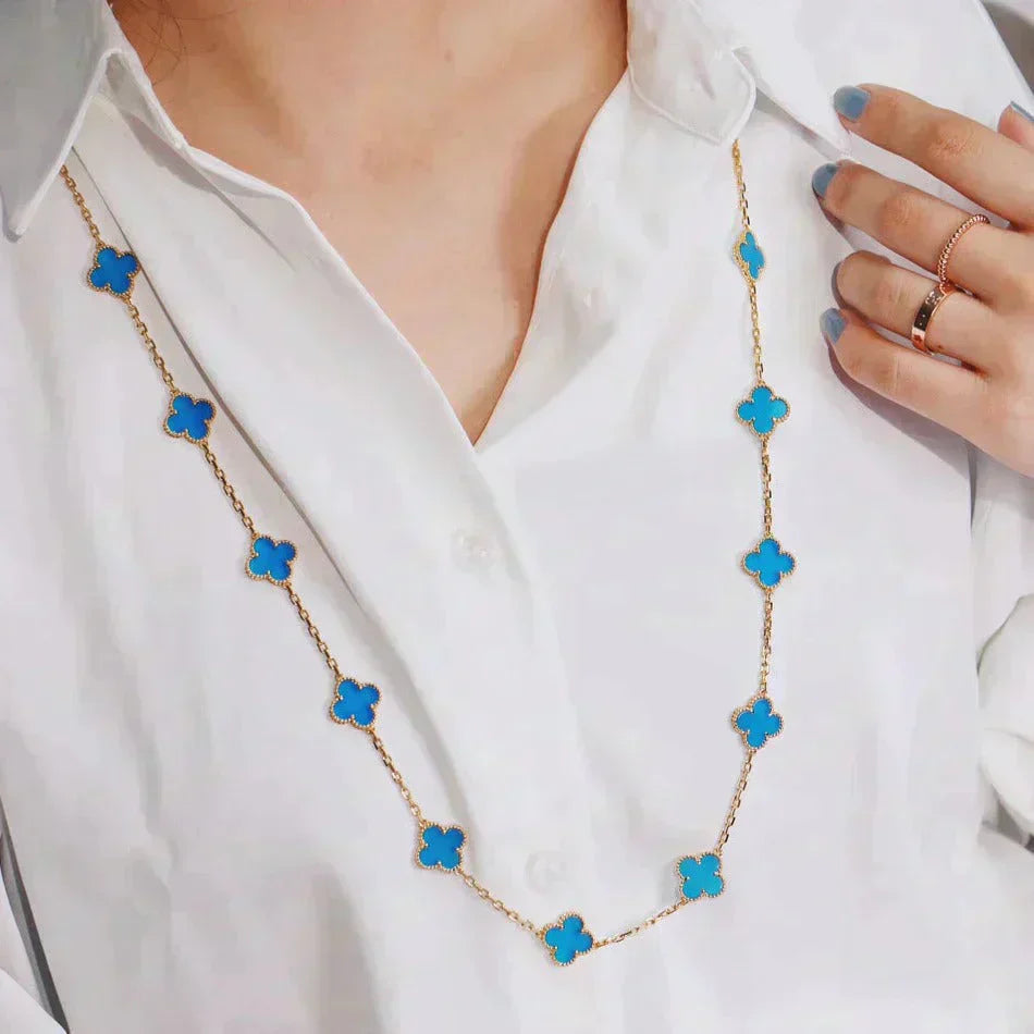 [✨Rose💎]CLOVER 20 MOTIFS TURQUOISE GOLD