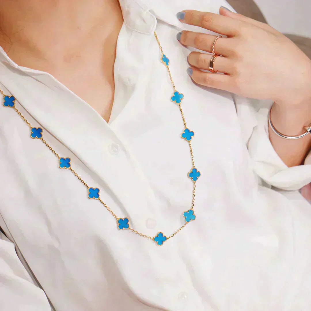 [✨Rose💎]CLOVER 20 MOTIFS TURQUOISE GOLD