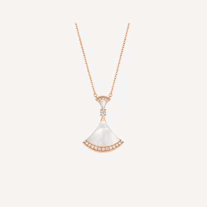 [✨Rose💎]DREAM NECKLACE MOP PINK GOLD DIAMOND