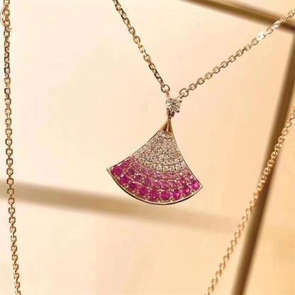 [✨Rose💎]DREAM NECKLACE PINK GOLD PINK DIAMOND