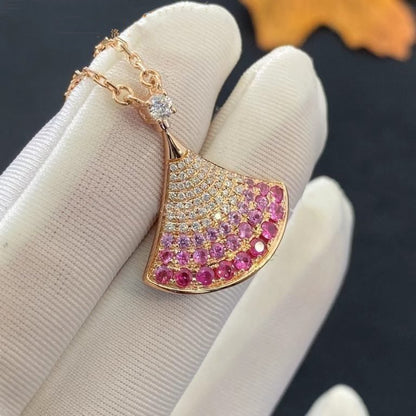 [✨Rose💎]DREAM NECKLACE PINK GOLD PINK DIAMOND