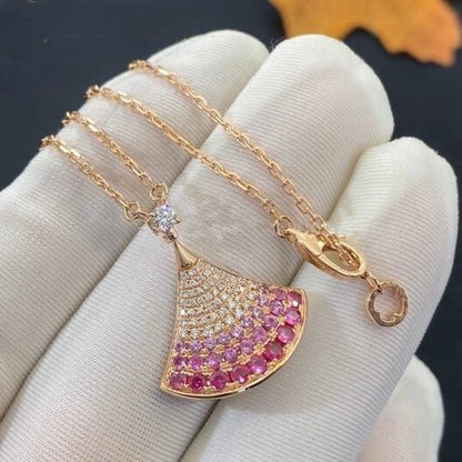[✨Rose💎]DREAM NECKLACE PINK GOLD PINK DIAMOND