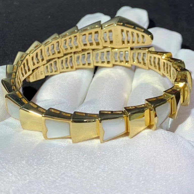 [✨Rose💎]SERPENTI BRACELET MOP GOLD
