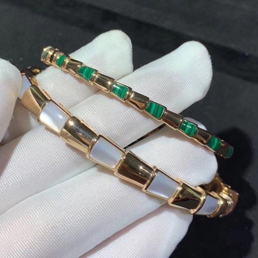 [✨Rose💎]SERPENTI BRACELET PINK GOLD MOP