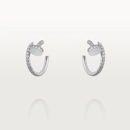 [✨Rose💎]JUSTE EARRINGS 12.75MM SILVER DIAMOND