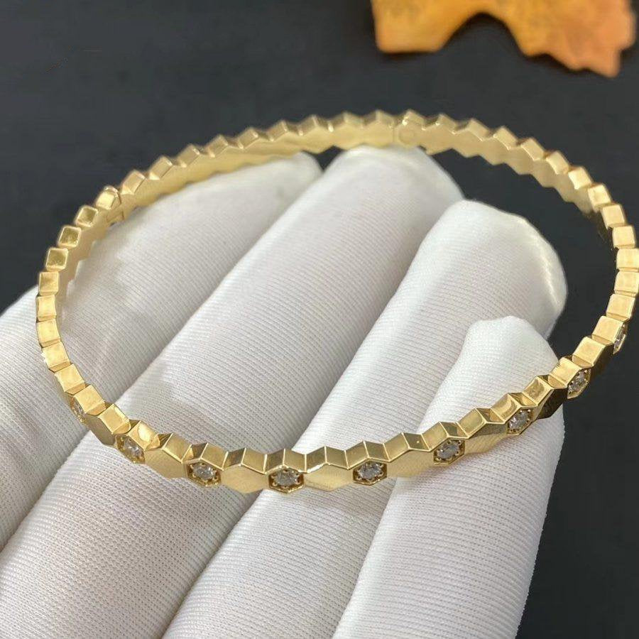 [✨Rose💎]BEE LOVE GOLD DIAMOND BRACELET