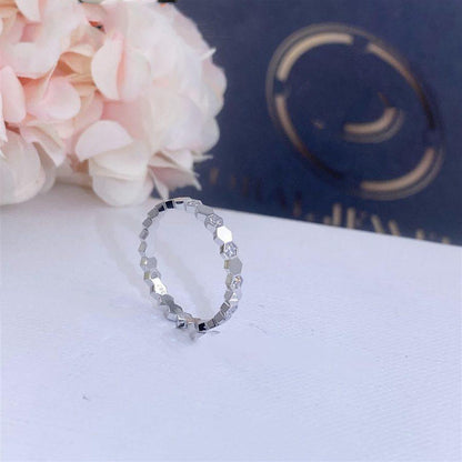 [✨Rose💎]BEE LOVE RING SILVER DIAMOND
