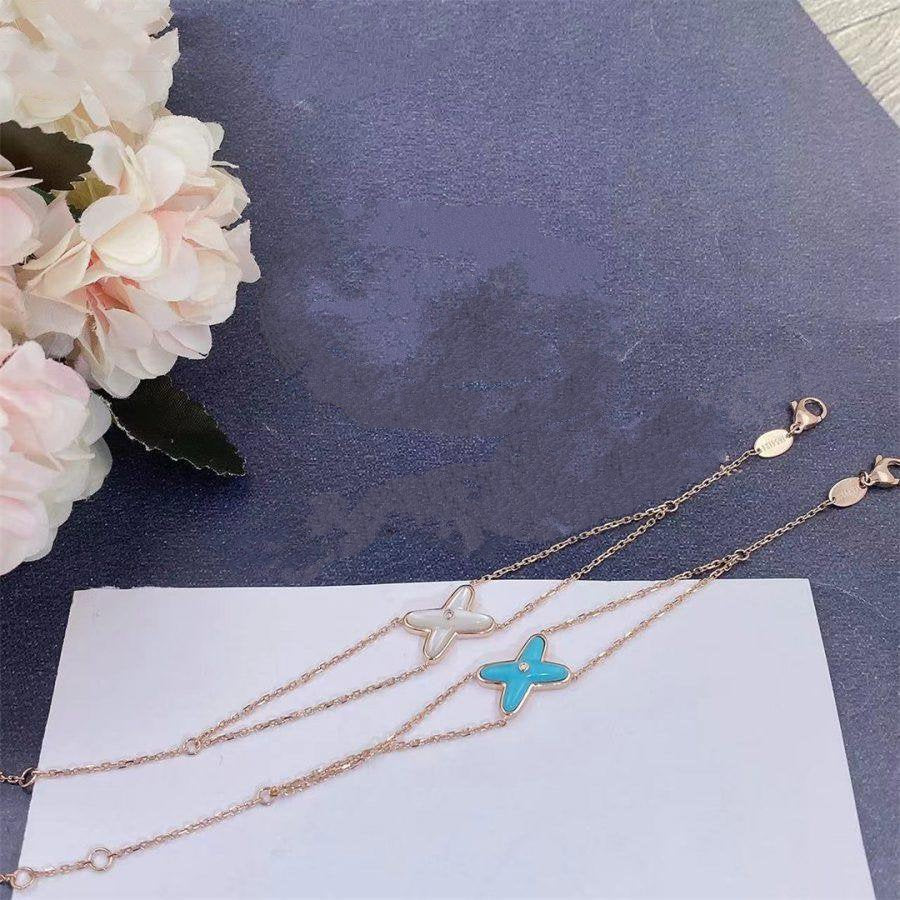 [✨Rose💎]JEUX BRACELET TURQUOISE PINK GOLD 1 DIAMOND