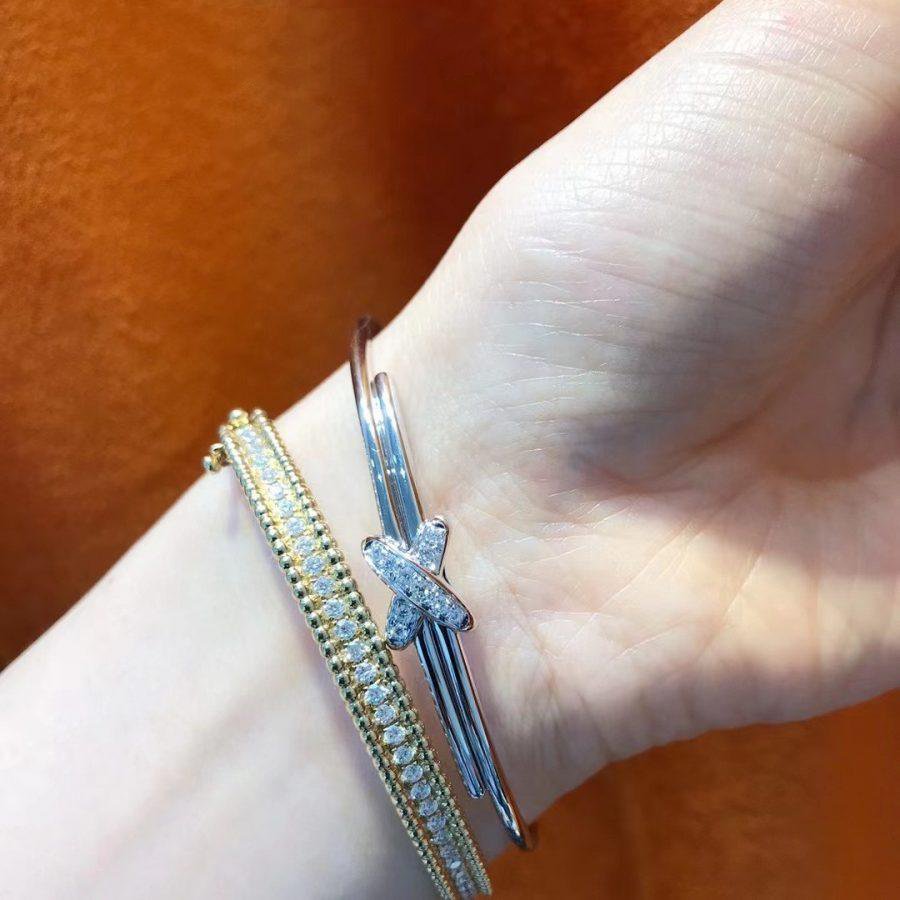 [✨Rose💎]JEUX DE BRACELET SILVER DIAMONDS