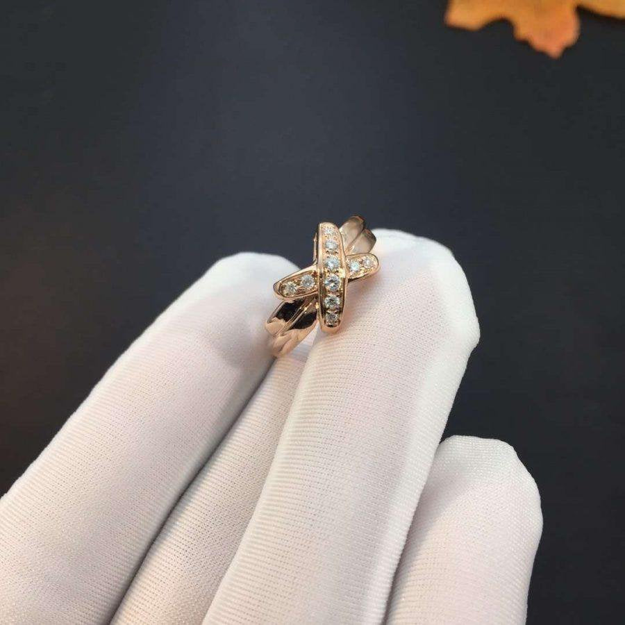 [✨Rose💎]JEUX DE PINK GOLD DIAMOND RING