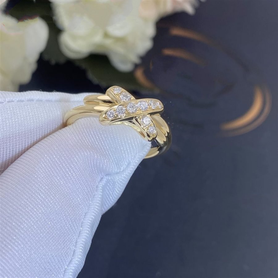 [✨Rose💎]JEUX DE GOLD DIAMOND RING