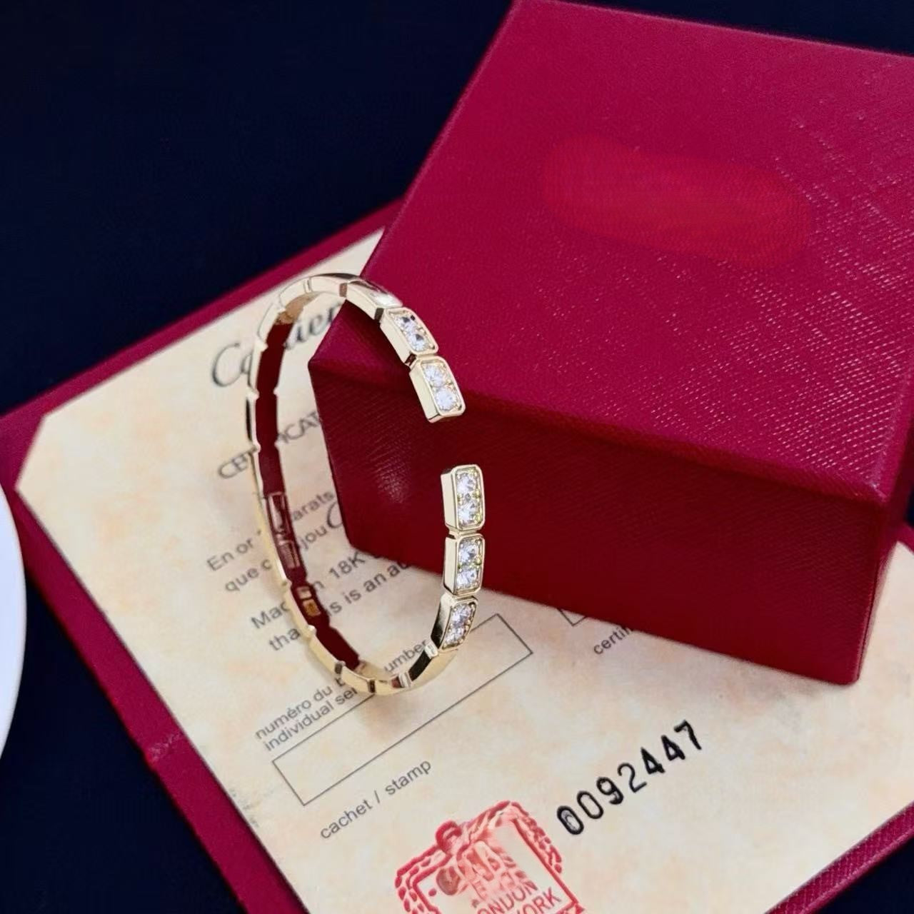 [✨Rose💎s]LOVE DIAMOND OPEN  BRACELET