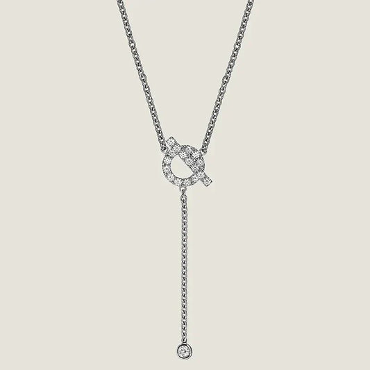 [✨Rose💎]FINESSE SILVER DIAMOND NECKLACE