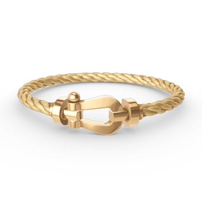 [✨Rose💎]FORCE LARGE HORSESHOE NO DIAMOND BRACELET GOLD