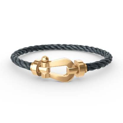 [✨Rose💎]FORCE LARGE HORSESHOE NO DIAMOND BRACELET GOLD