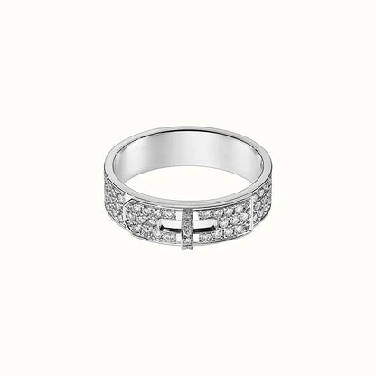 [✨Rose💎]KELLY SILVER DIAMOND RING