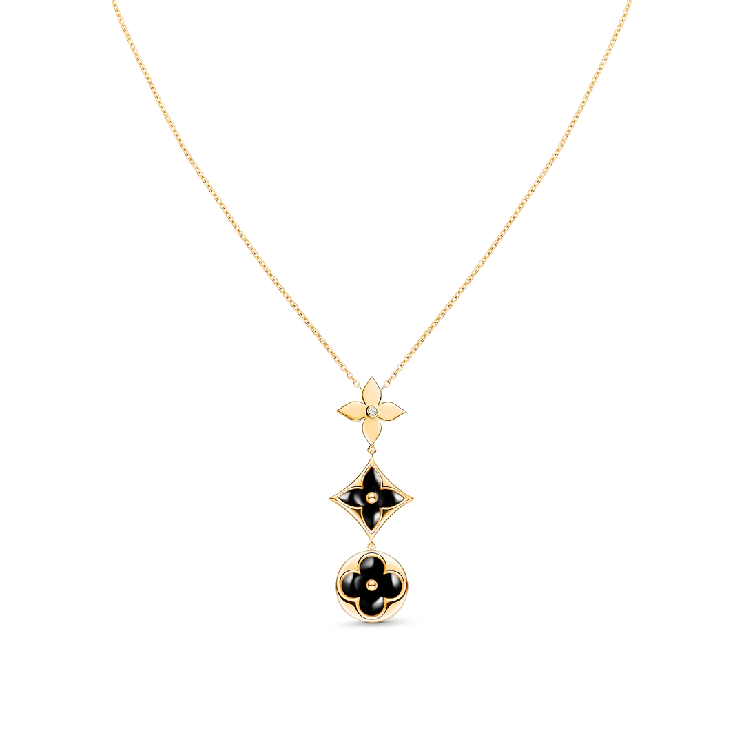 [✨Rose💎]✨Rose💎 AND SUN ONYX PINK GOLD NECKLACE