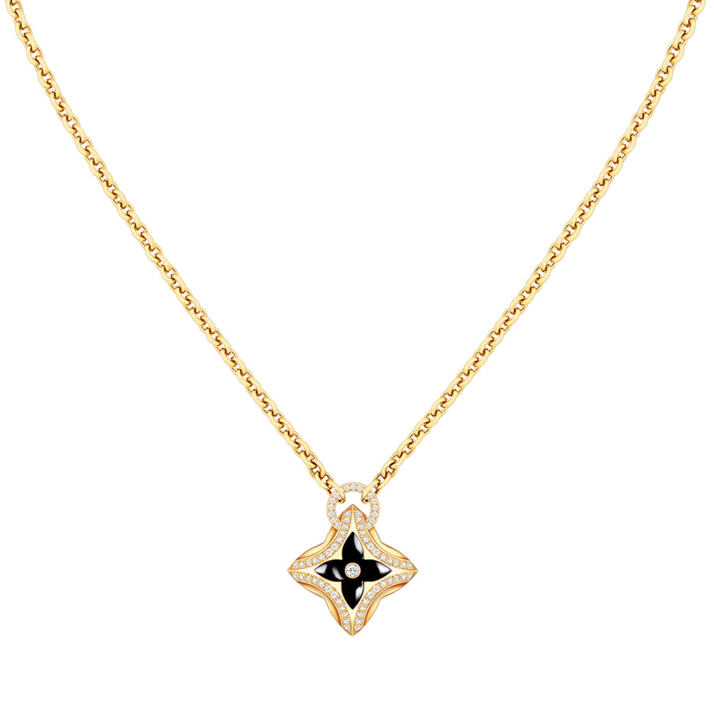[✨Rose💎]✨Rose💎 PEDANT PINK GOLD DIAMOND NECKLACE