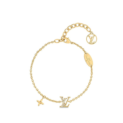 [✨Rose💎]LOGO ✨Rose💎 MOTIF GOLD BRACELET