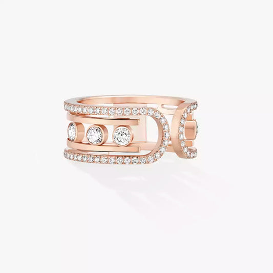 [✨Rose💎]Move 10th Diamond Ring in Gold