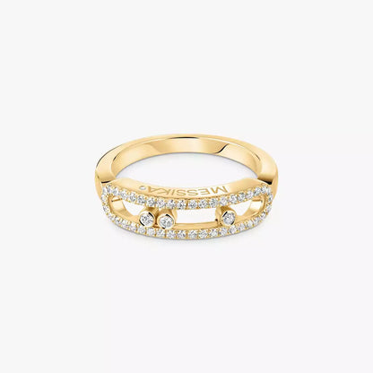 [✨Rose💎] Baby Move Gold Diamond Pave_ Ring
