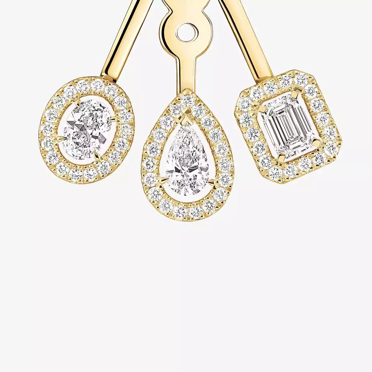 [✨Rose💎] My Twin Trio  Diamond Earrings