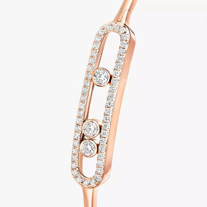 [✨Rose💎]Move Pav茅 Diamond Bangle Bracelet M